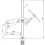 Зажимный элемент для сварочных столов с захватом TW28GRS Bessey TW28GRS30-12