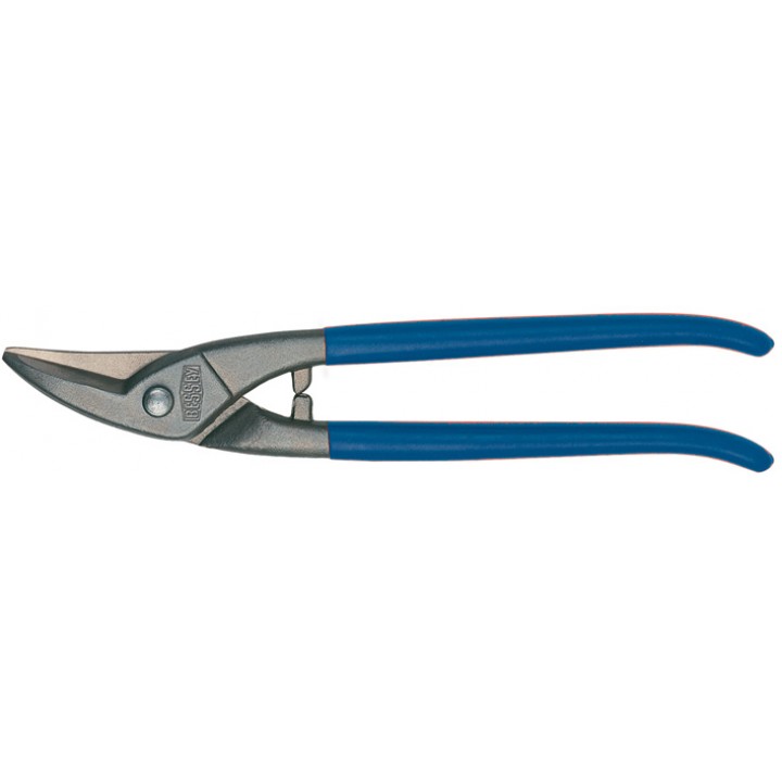 Ножницы по металлу, для прорезания отверстий, левые, рез: 1.0 мм, 225 мм, короткий прямой и фигурный рез, SB Erdi D107-250L-SB