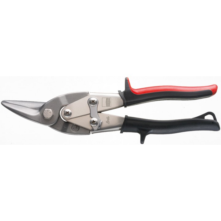 Ножницы по металлу, фигурные, левые, 230 мм, рез: 1.2 мм, короткий прямой и фигурный рез, SB Erdi D16L-SB